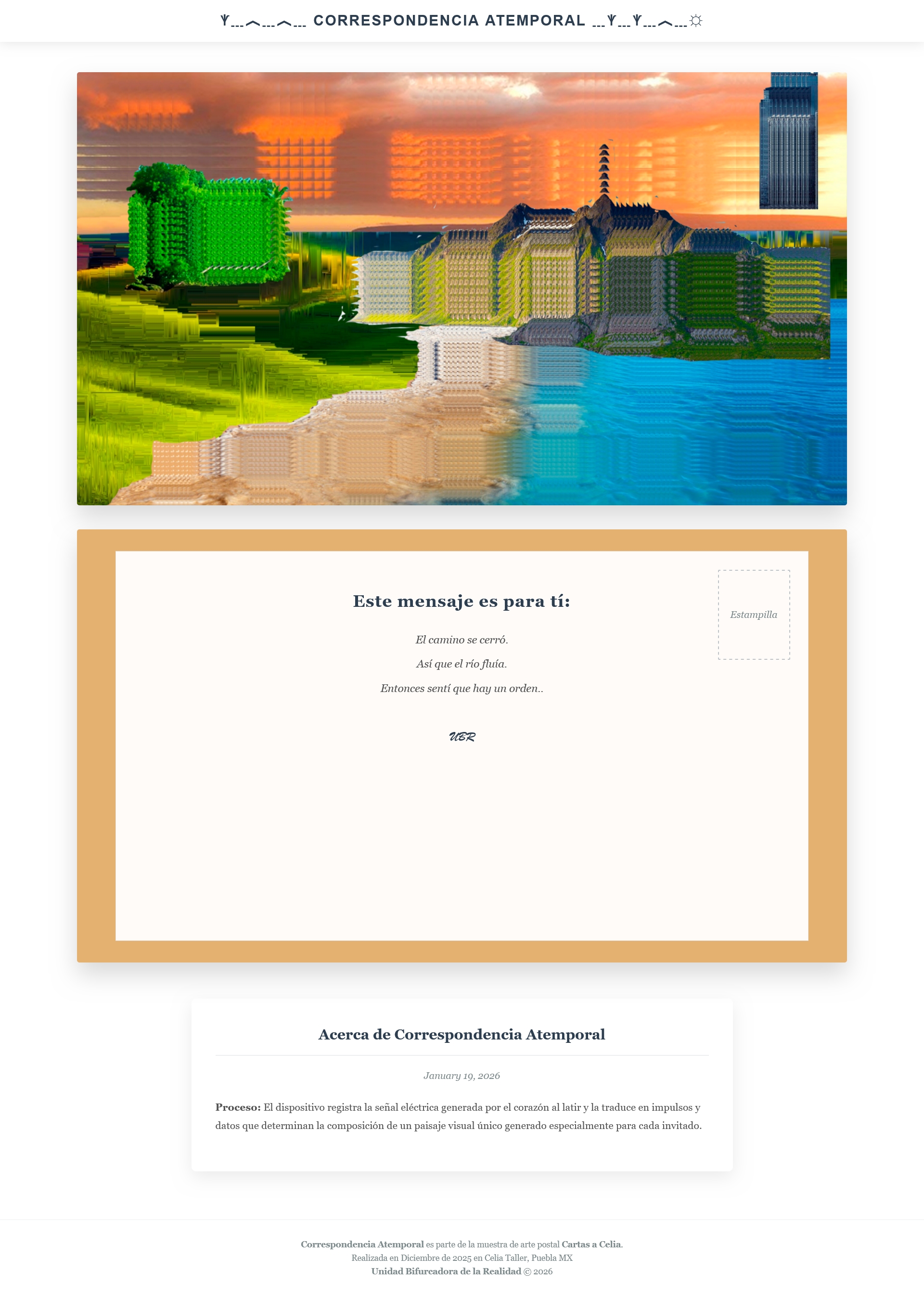 Correspondencia Atemporal 06